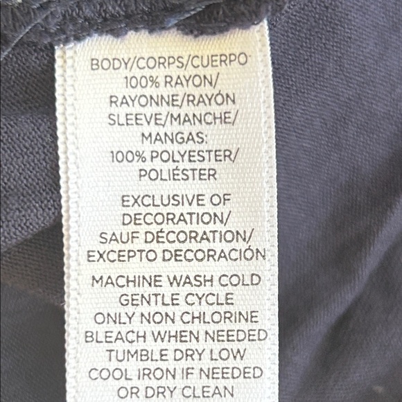 Navy off shoulder Top - Picture 7 of 7